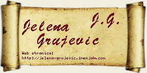 Jelena Grujević vizit kartica